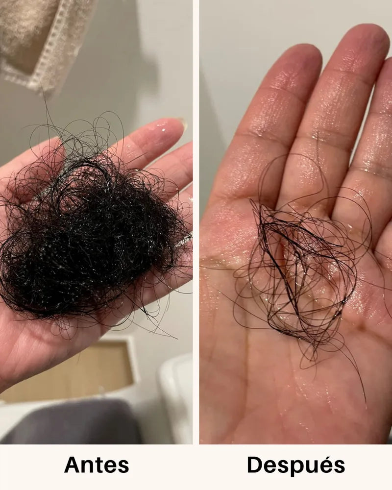 Cabello antes y después de tomar Fórmula Avanzada