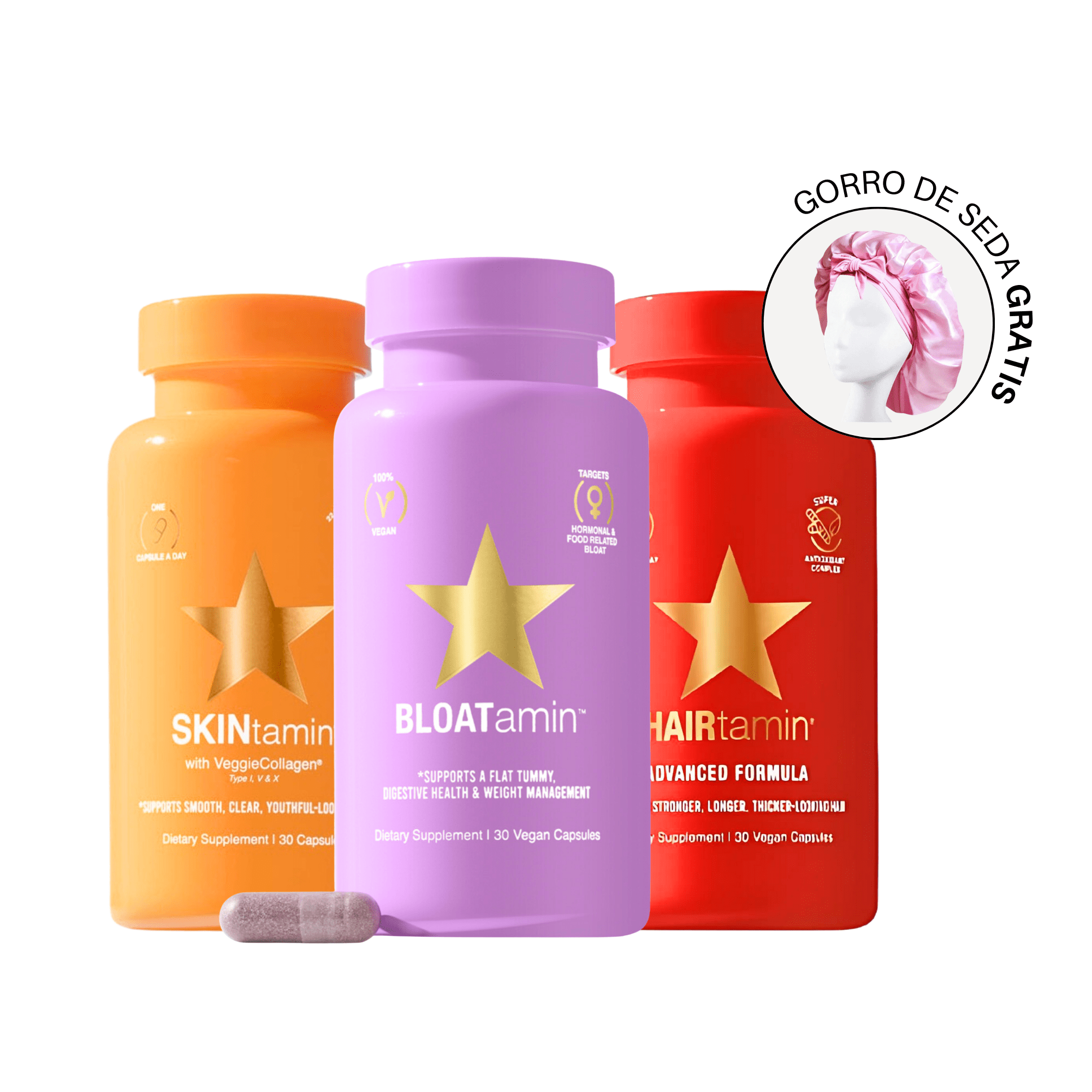 Best Seller Bundle 💃🏻 HAIRtamin + BLOATamin + SKINtamin 30% OFF - Hair Vitamins Mx