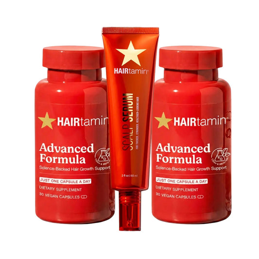 Bundle Crecimiento & Restauración 🔥Fórmula Avanzada X2 + Scalp Serum - Hair Vitamins Mx