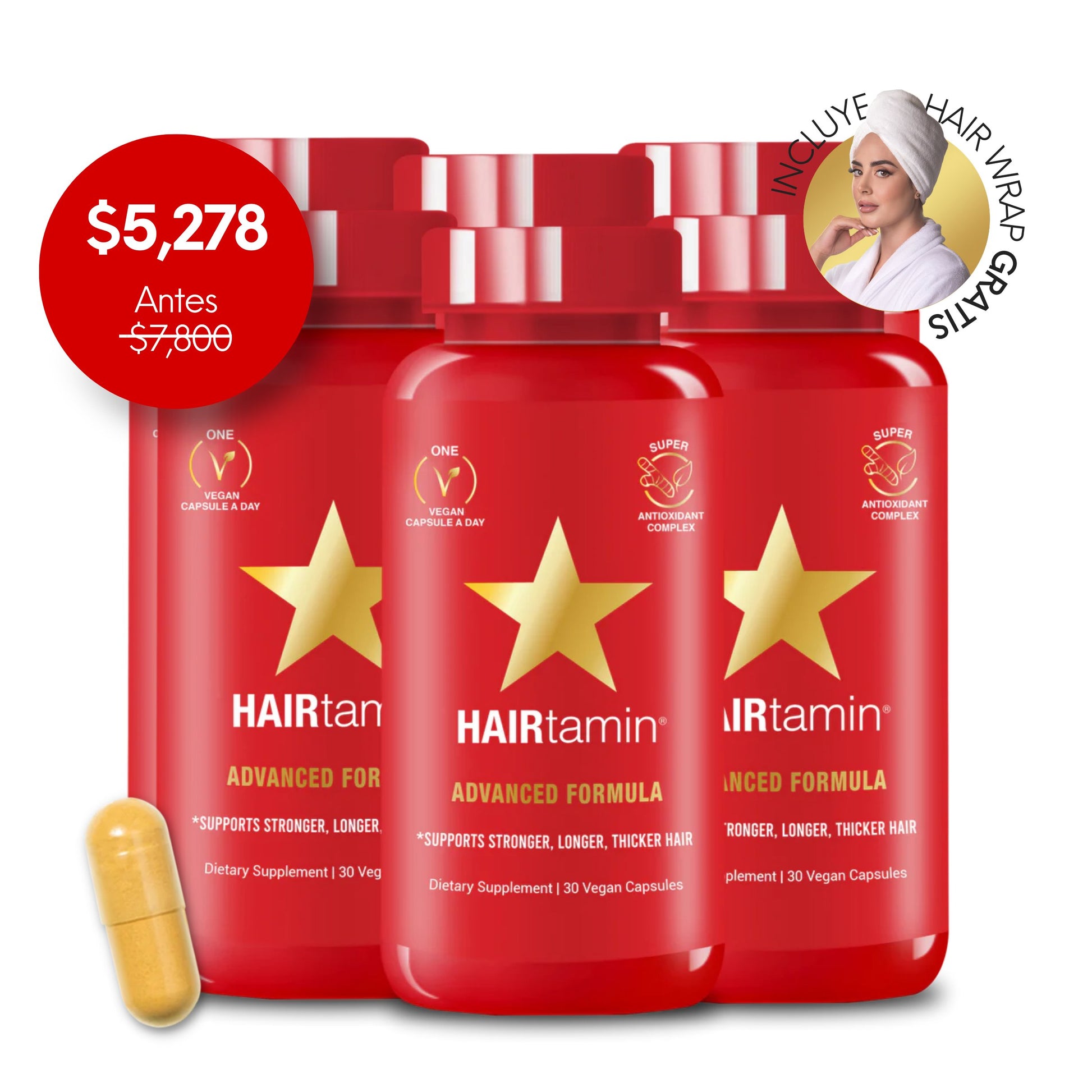 Bundle 🔥 - HAIRtamin Fórmula Avanzada - Hair Vitamins Mx