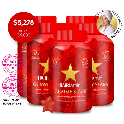 Bundle 🔥 - HAIRtamin Gummy Stars - Hair Vitamins Mx