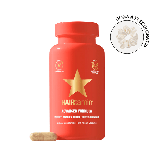 Suplemento capilar con biotina y cúrcuma para mujeres - HAIRtamin Fórmula Avanzada