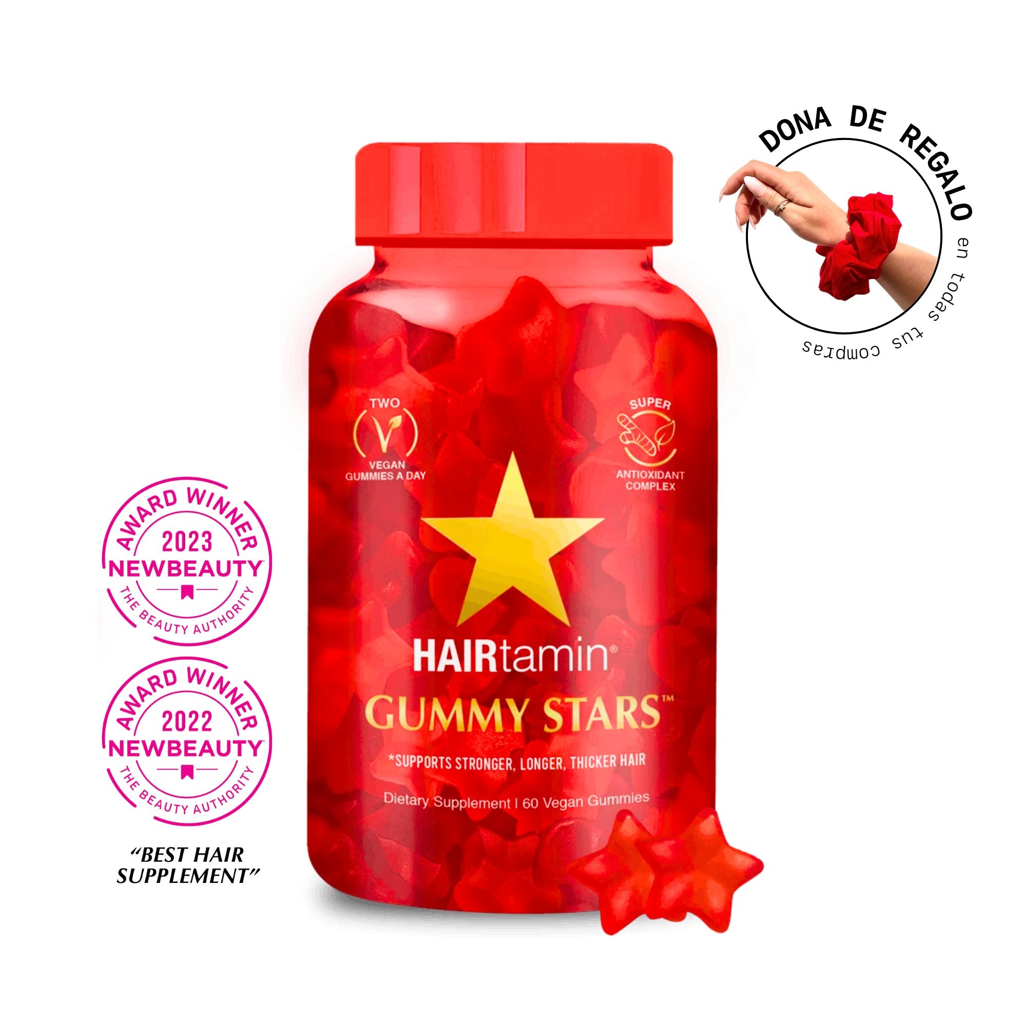 HAIRtamin Gummy Stars - Hair Vitamins Mx