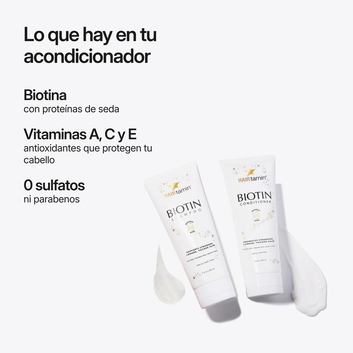 Acondicionador de Biotina HAIRtamin, ingredientes