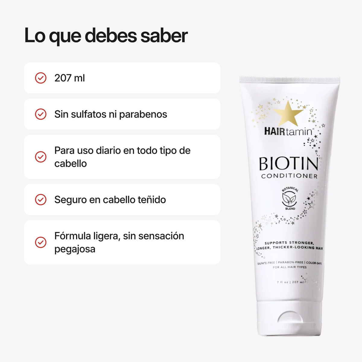 Acondicionador de Biotina HAIRtamin, lo que debes saber