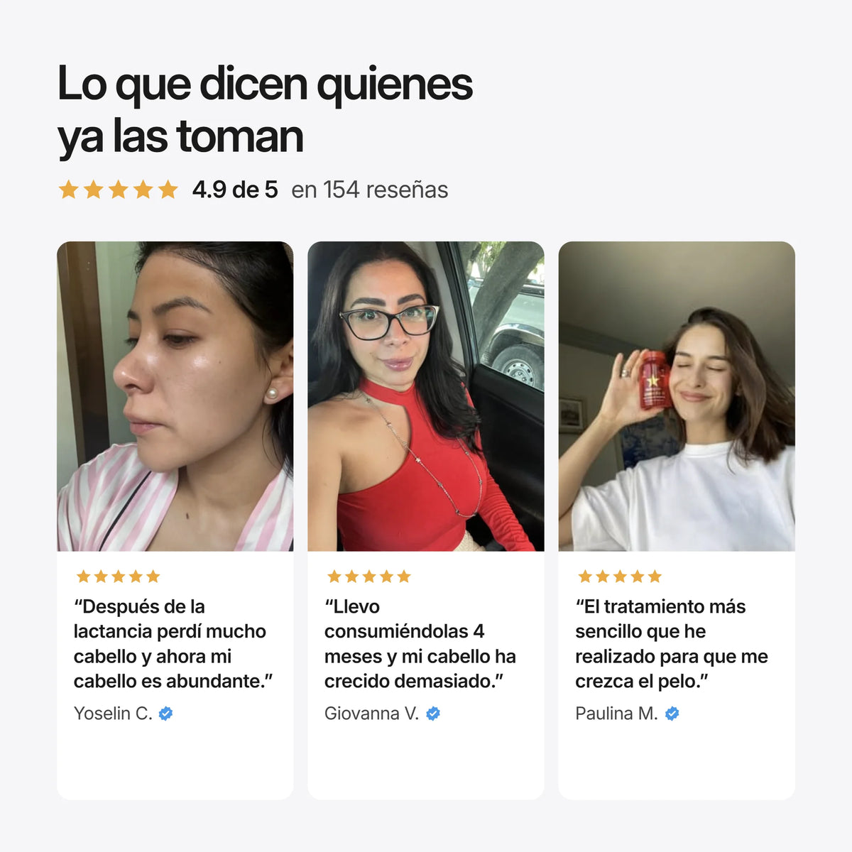Bundle HAIRtamin Gummy Stars, reseñas de clientas
