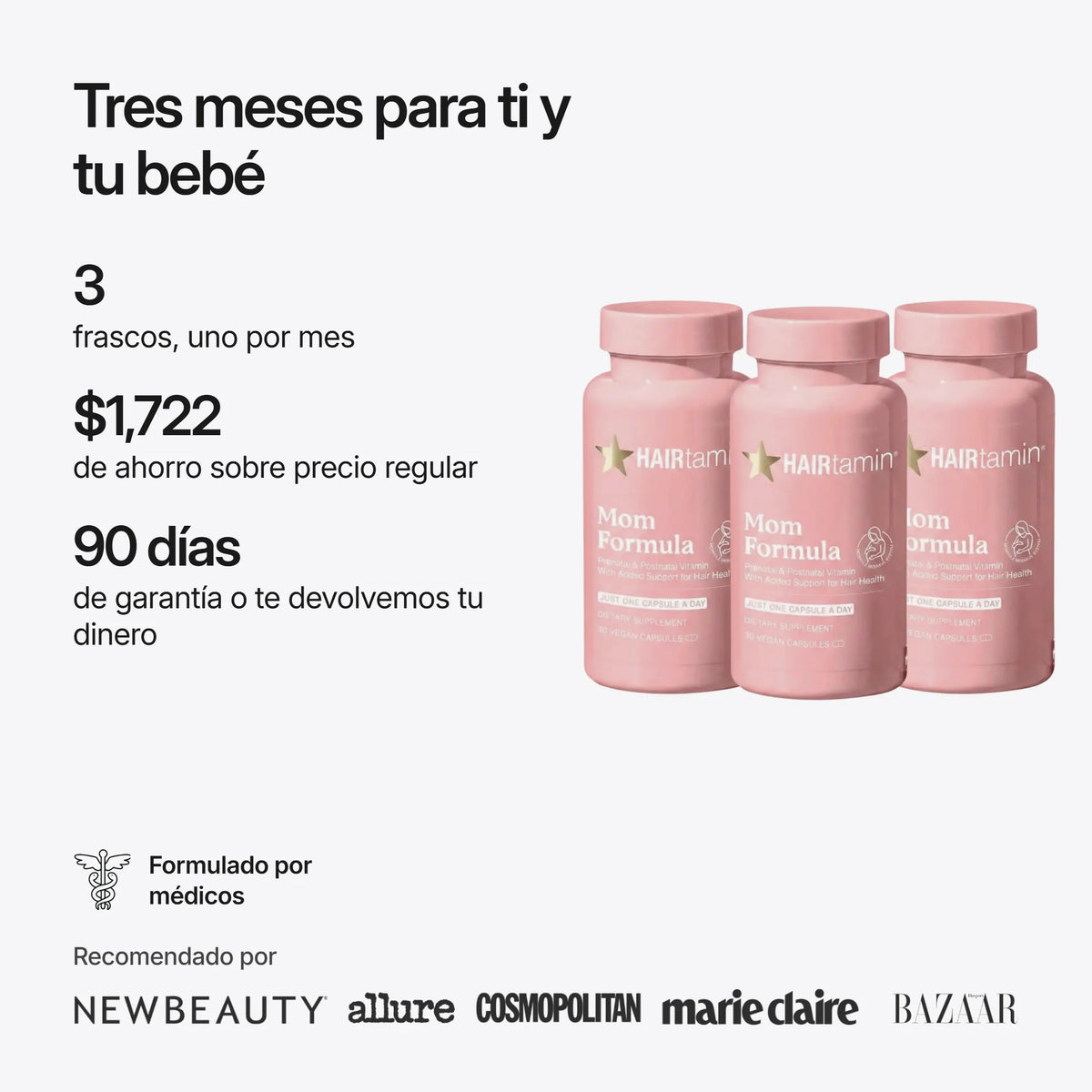 Bundle HAIRtamin Mom, beneficios principales