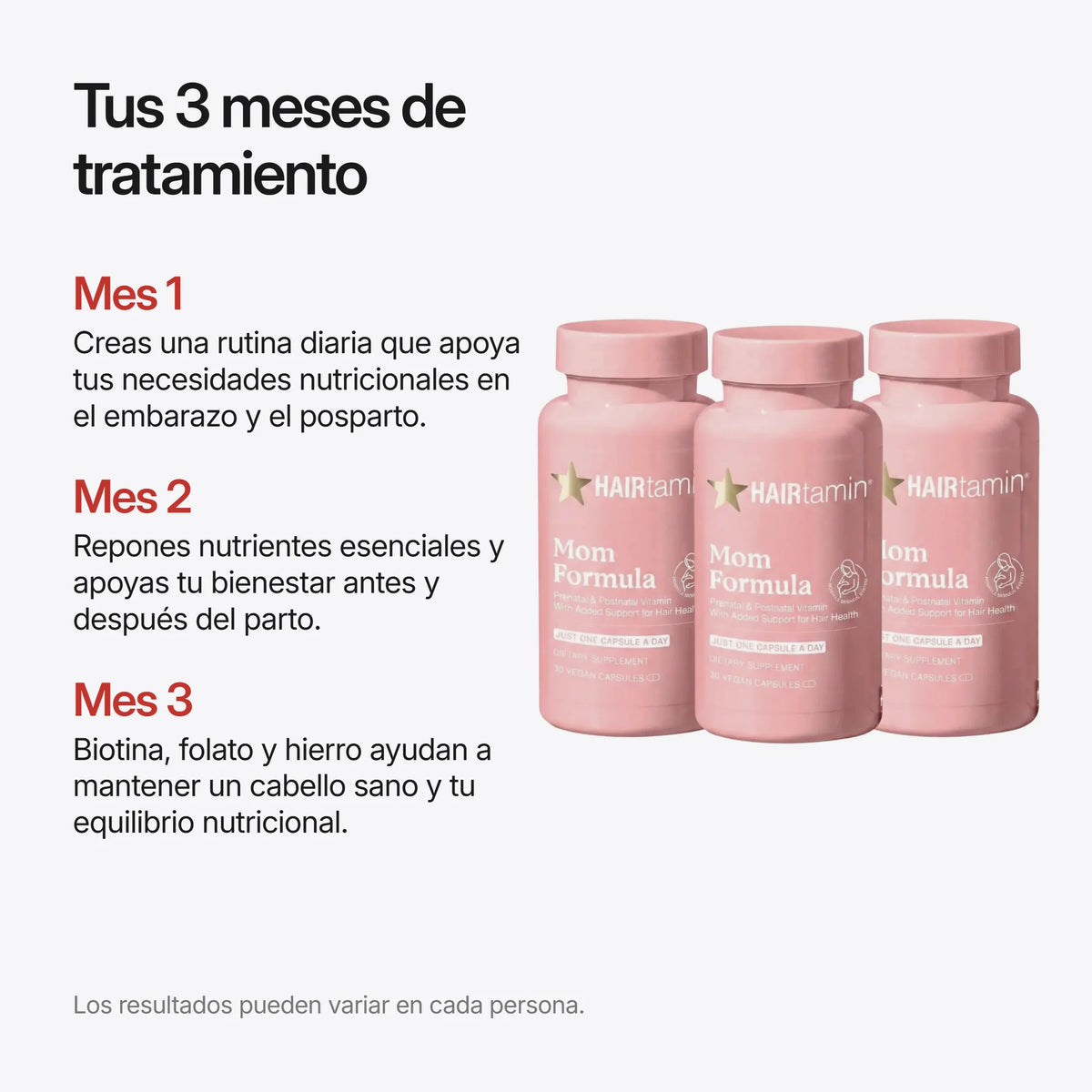 Bundle HAIRtamin Mom, plan de 3 meses