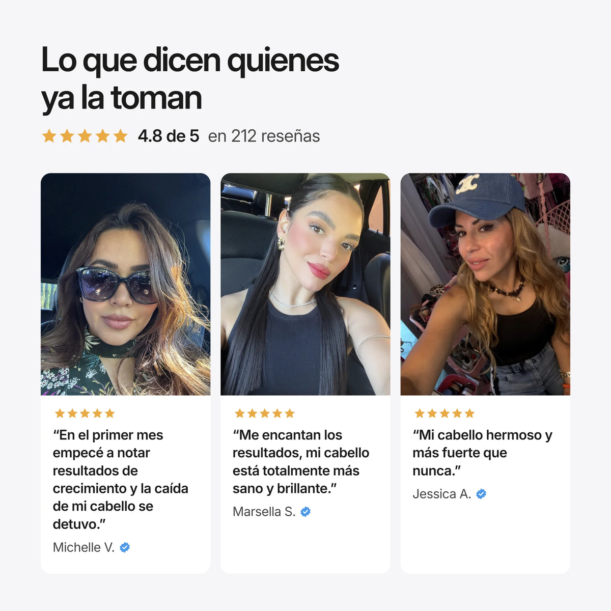 HAIRtamin Fórmula Avanzada, reseñas de clientas