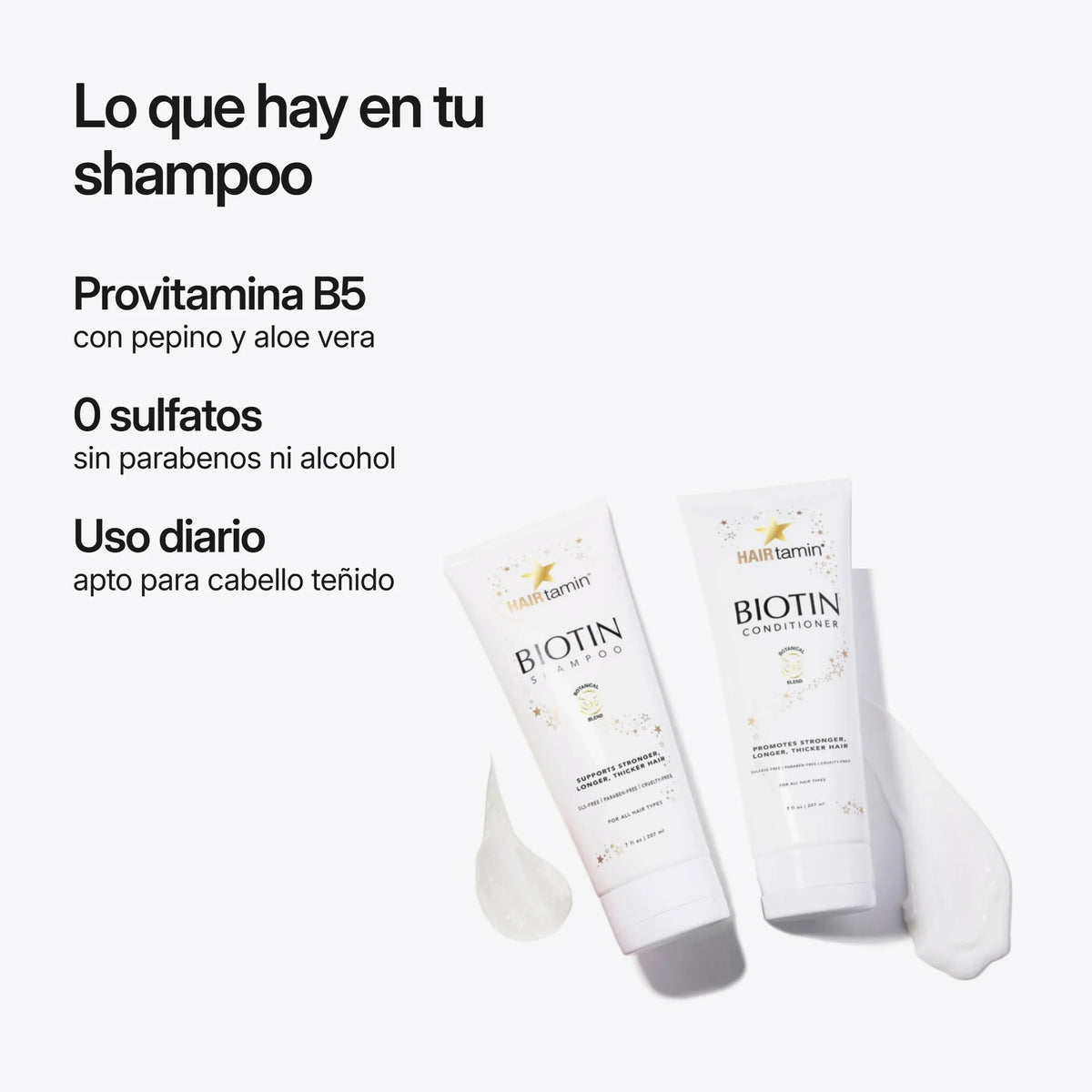 Shampoo de Biotina HAIRtamin, ingredientes