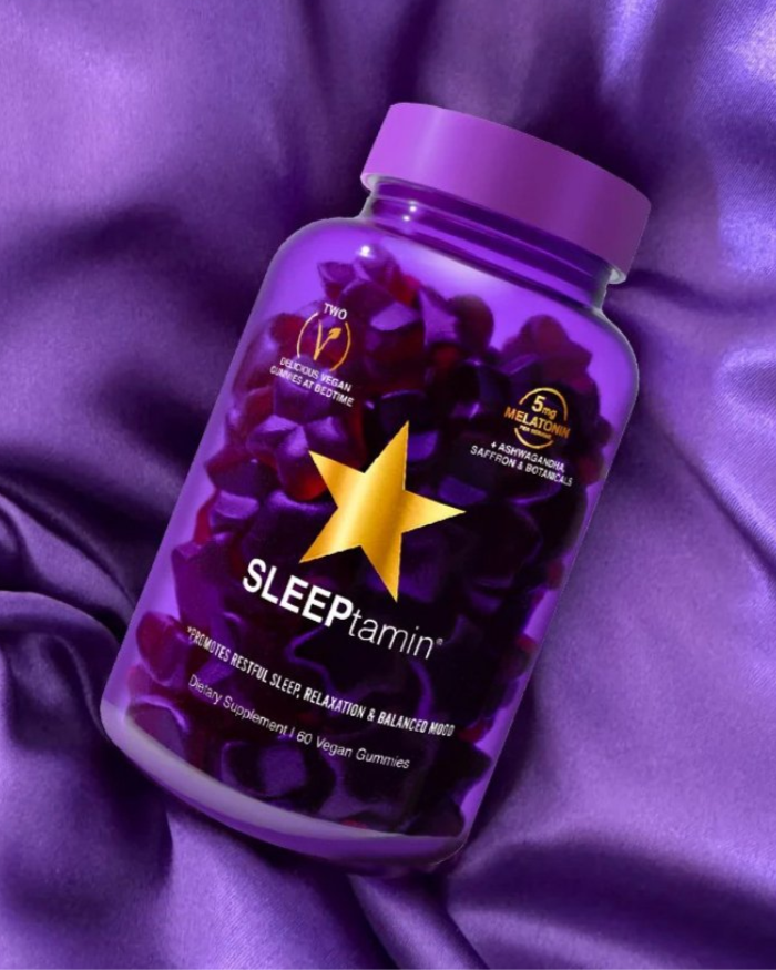 Frasco de nuevas gomitas SLEEPtamin, disponible ahora en Hair Vitamins Vitaminas para el cabello, distribuidor oficial de HAIRtamin en México