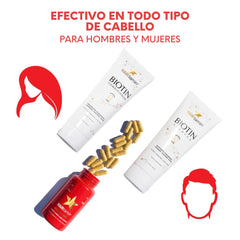 Bundle de Crecimiento 🔥HAIRtamin Fórmula Avanzada + Biotin Shampoo y Acondicionador - HairVitamins.mx