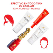 Bundle Hair Goals 🔥 HAIRtamin Fórmula Avanzada + Scalp Serum + Biotin Shampoo y Acondicionador - HairVitamins.mx