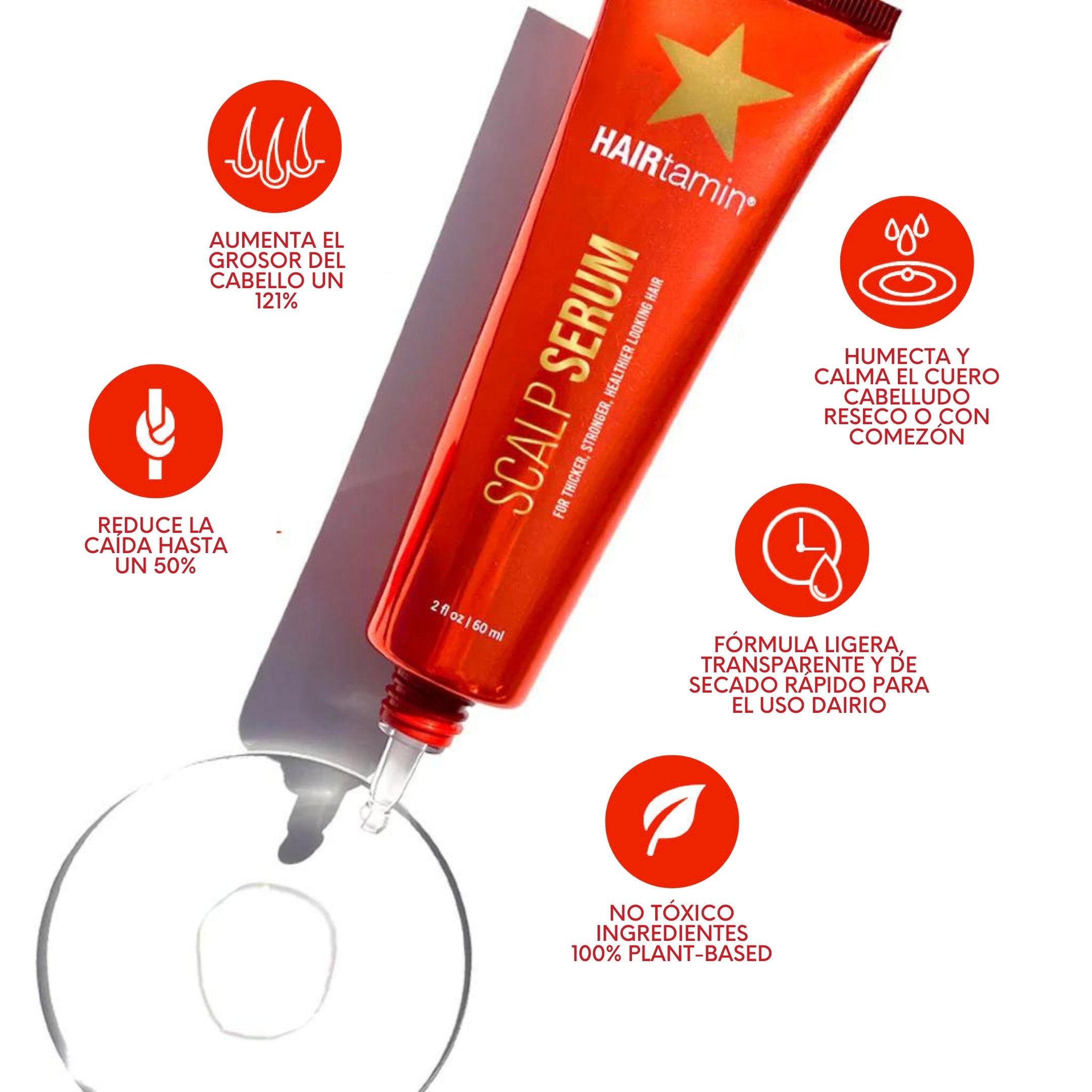 Bundle Yummy 🔥 Gummy Stars X2 + Scalp Serum - HairVitamins.mx