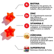 HAIRtamin Gummy Stars - HairVitamins.mx