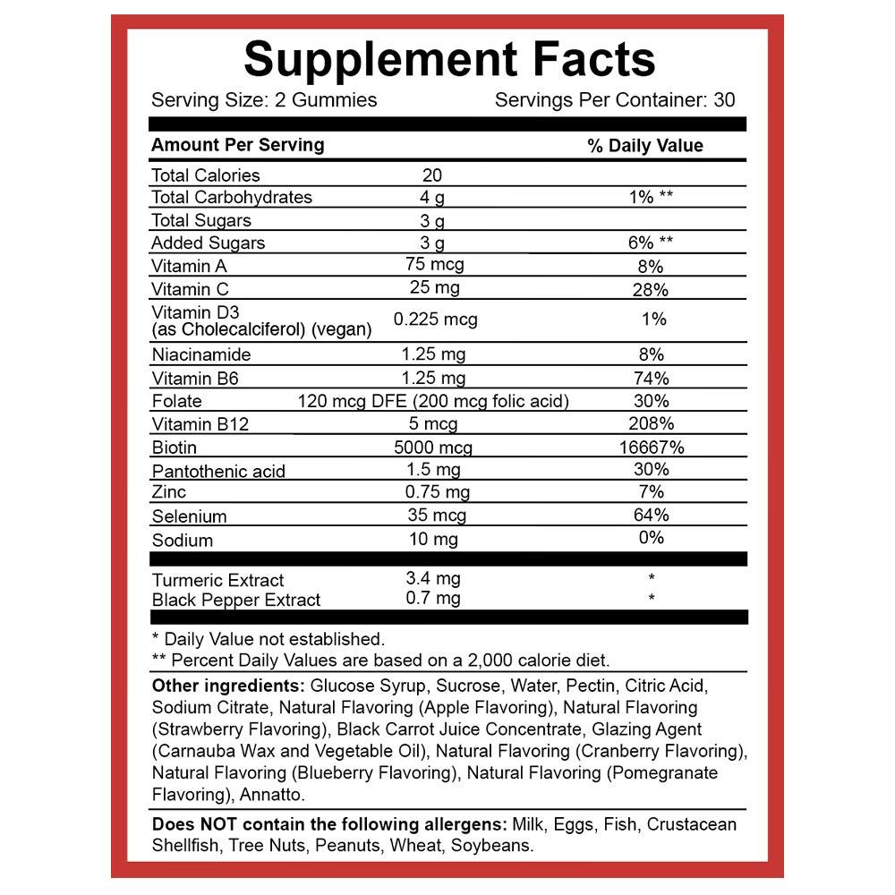 HAIRtamin Gummy Stars - HairVitamins.mx